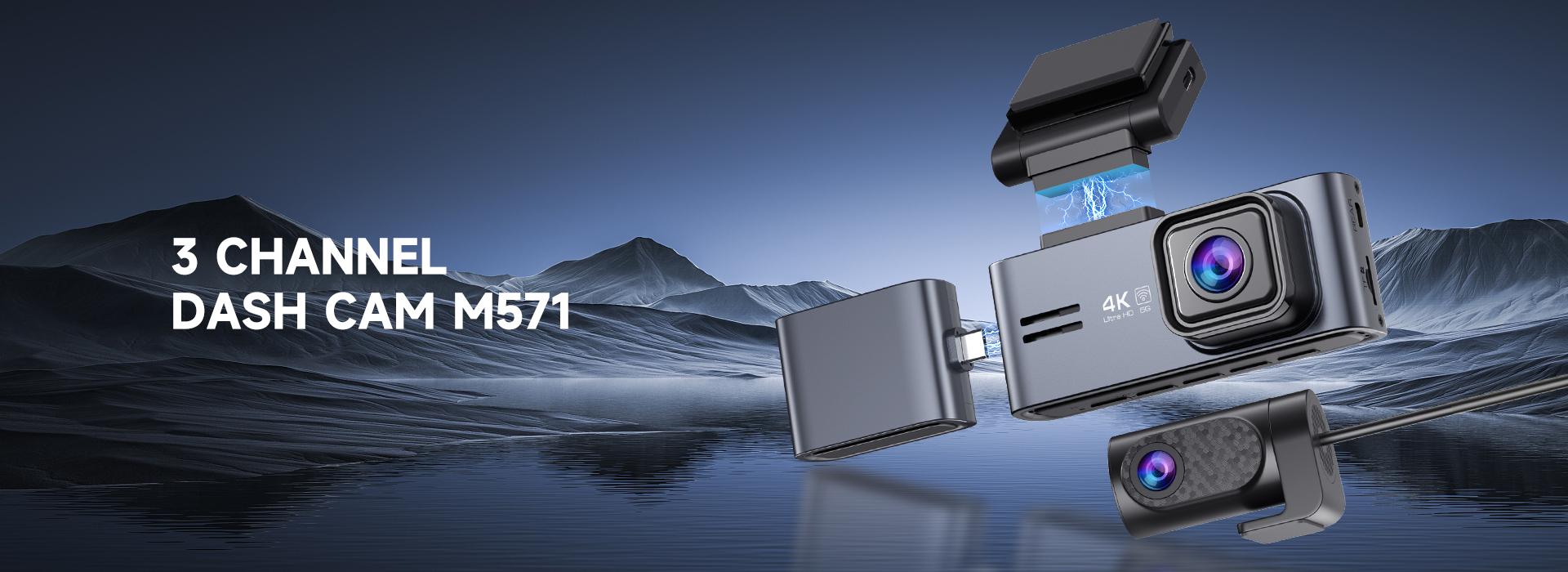 3 CHANNEL DASH CAM M571